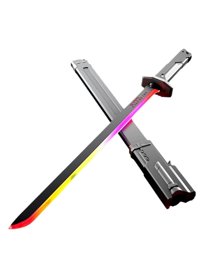 رذاذ ملون متوهج آمن للعب الأدوار سيف ضوئي سيف شرارة سيف أطفال مضيء مع تأثير وميض دخان - Image 1